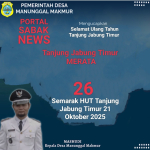Kepala Desa Manunggal Makmur Mashudi Ucapkan Selamat HUT Tanjabtim Yang Ke – 26