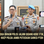 Polda Jambi Menggelar Sidang Komisi Kode Etik.