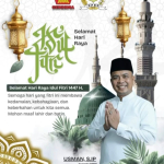 Usman. S.IP. Mengucapkan Selamat Hari Raya Idul Fitri Minal aidzin Walfaizin Mohon Maaf Lahir Dan Batin