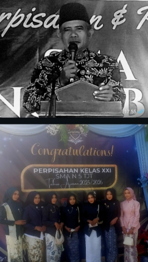 Acara Perpisahan Dan Pelepasan Peserta didik KLS XXI SMA N 5 Kecamatan Geragai Kabupaten Tanjung Jabung Timur Tahun Ajaran 2025 – 2026.