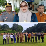 Bupati Tanjung Jabung Timur Hj.Dillah Hikmah Sari Pimpin Langsung Apel Siaga