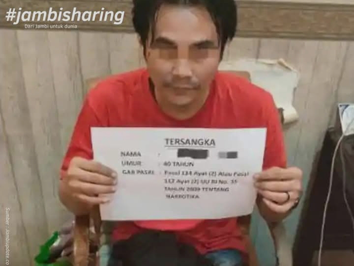 Aparatur Sipil Negara (ASN) Ditangkap Satres narkoba Polresta Jambi.