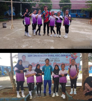 Tim Voli SDN 211/X Kota Baru Kecamatan Geragai Berhasil Meraih Juara 2 di Ajang Turnamen Polres cup Tanjab Timur 2025.