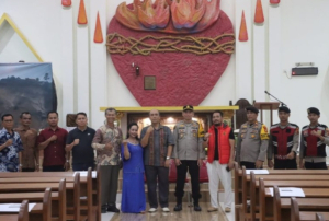 Polres Tanjabtim Perketat Pengamanan Gereja Guna Perayaan Natal Berjalan Lancar Dan Aman.