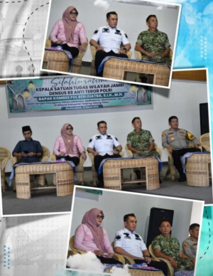 Perkuat Sinergi Pencegahan Radikalisme, Bupati Dillah Hikmah Sari Sambut Kunjungan Kasatgaswil Jambi Densus 88.