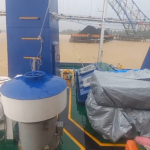 Di Tengah Hujan Deras Ponton Batu Bara Tabrak Jembatan Muara Sabak.